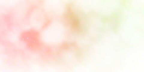 Obraz premium Light Pink, Green vector background with colorful stars. Blur decorative design in simple style with stars. Pattern for new year ad, booklets.