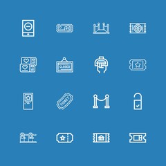 Editable 16 entrance icons for web and mobile