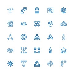 Editable 25 friendship icons for web and mobile