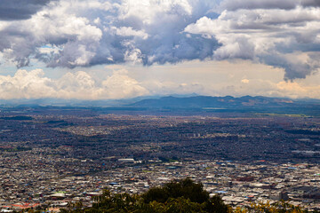 MIRADOR BOGOTA COLOMBIA, PAISAJE DE LA CAPITAL DE COLOMBIA