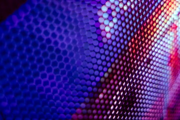 CloseUp LED blurred screen. LED soft focus background. abstract background ideal for design.