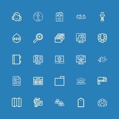 Editable 25 template icons for web and mobile