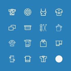 Editable 16 cotton icons for web and mobile