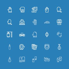 Editable 25 punch icons for web and mobile