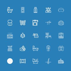 Editable 25 spa icons for web and mobile