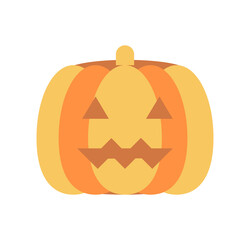 シンプルなハロウィン用のかぼちゃのイラスト