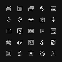 Editable 25 contemporary icons for web and mobile