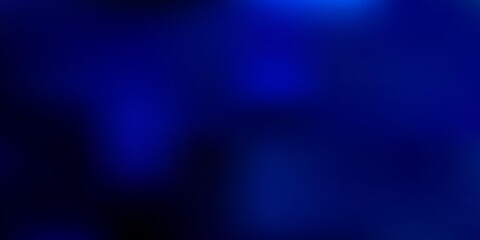 Dark blue vector abstract blur template.