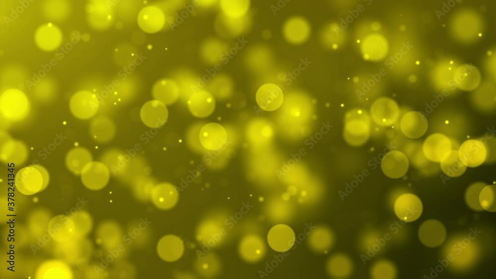 Wall mural luxury golden background with flowing circles. bokeh circles flowing back and forth for the theme of