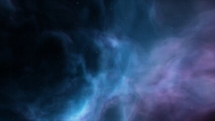 Fototapeta premium alien planet in space, science fiction landscape, 3d render