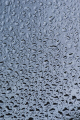 Abstract Texture Consisted of Water Droplets on Glass Surface.