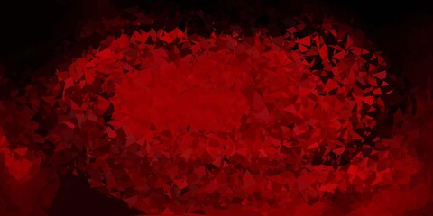 Dark brown vector triangle mosaic template.