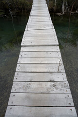 Fototapeta premium Wood Bridge, Patagonia