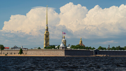 St Petersburg, Russia-June 2020: Peter and Paul fortress.