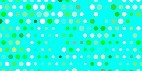 Light blue, green vector layout with circle shapes.