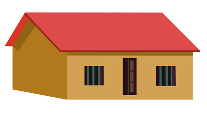 Indian house icon on white background