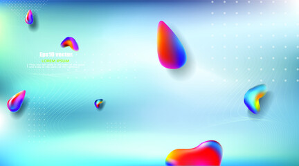 Geometric Background for Website Landing Page. Dynamic shapes composition. Eps10 vector.