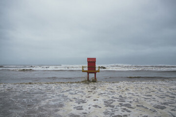 lifeguard hut on the beach