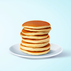 Fluffy pancake element