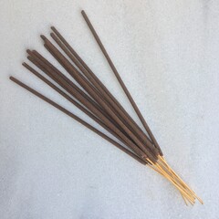 Indian aromatic incense sticks close up