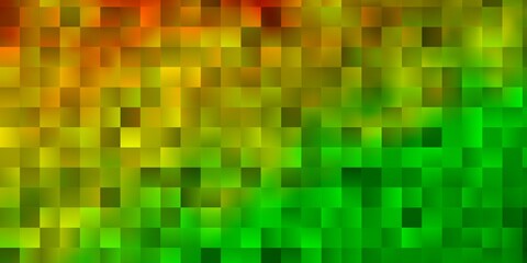 Light Green, Yellow vector texture in rectangular style.