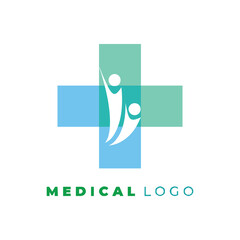 pharmacy logo composition of the letter C is simple, easy to understand, simple and authoritative