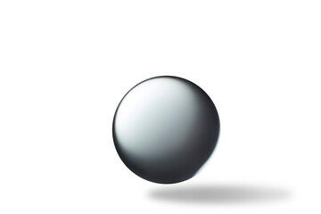 Crystal Ball Marbles glass transparent on white background