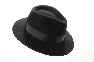 Black hat isolated on white background
