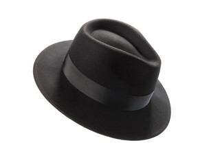 Black hat isolated on white background