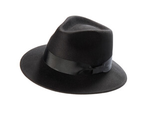 Black hat isolated on white background