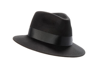 Black hat isolated on white background