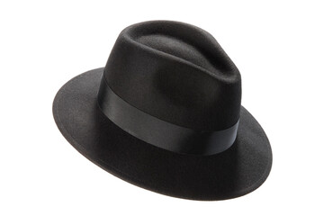 Black hat isolated on white background