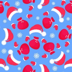 Christmas and New Year seamless pattern, digital paper.