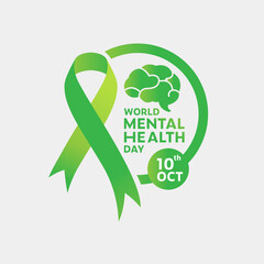 World Mental Health Day Vector illustration