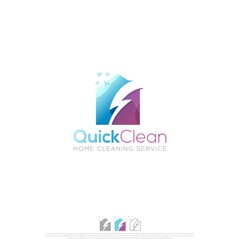 Quick clean logo design vector