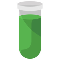 
Virus test tube icon design, vector of lab test in editable style
