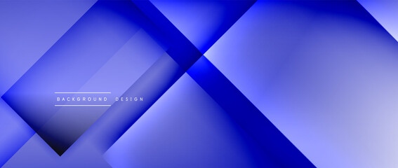 Obraz premium Square shapes composition, fluid gradient geometric abstract background. 3D shadow effects, modern design template