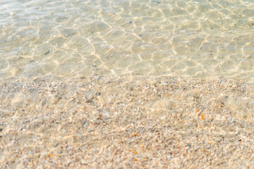 透明感のある浜辺