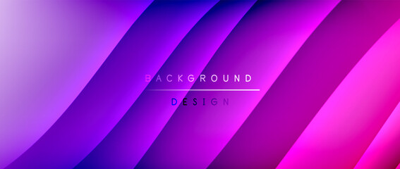 Fluid gradient waves with shadow lines and glowing light effect, modern flowing motion abstract background for cover, placards, poster, banner or flyer