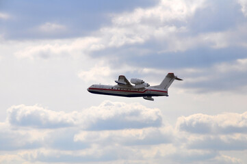 The civil plane in the sky