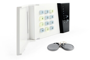 Alarm system, access control. Kontrola dostępu w budynku. PIN