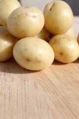 Fototapeta na wymiar Baby White Potatoes