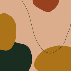 Square template with geometric elements and abstract shape for insta story, social media, banner, brochure, app, flyer, cover, advertising. Set Of Abstract backgrounds with space for text. Vector