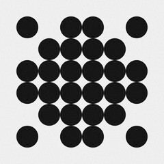 Abstract Cross Pattern Dots Logo generative computational art illustration