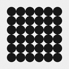 Abstract Cross Pattern Dots Logo generative computational art illustration
