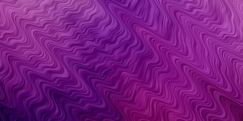 Light Purple, Pink vector backdrop with circular arc. Abstract gradient illustration with wry lines. Template for your UI design.
