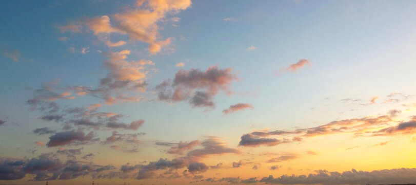 a bright and pretty colored twilight sky © herukru