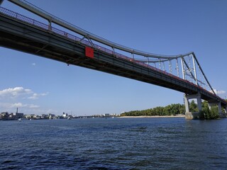 Naklejka premium bridge over the river