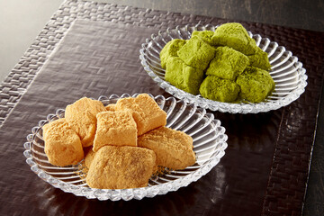 わらび餅【きな粉、抹茶】