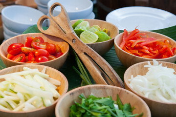 Decoration and vegetable